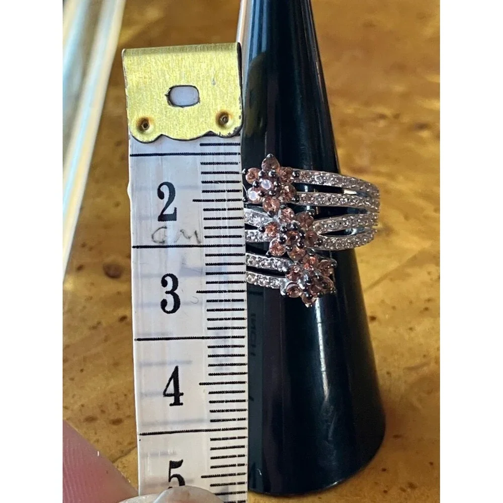 Natural Andalusite Sterling Silver Ring Size 6